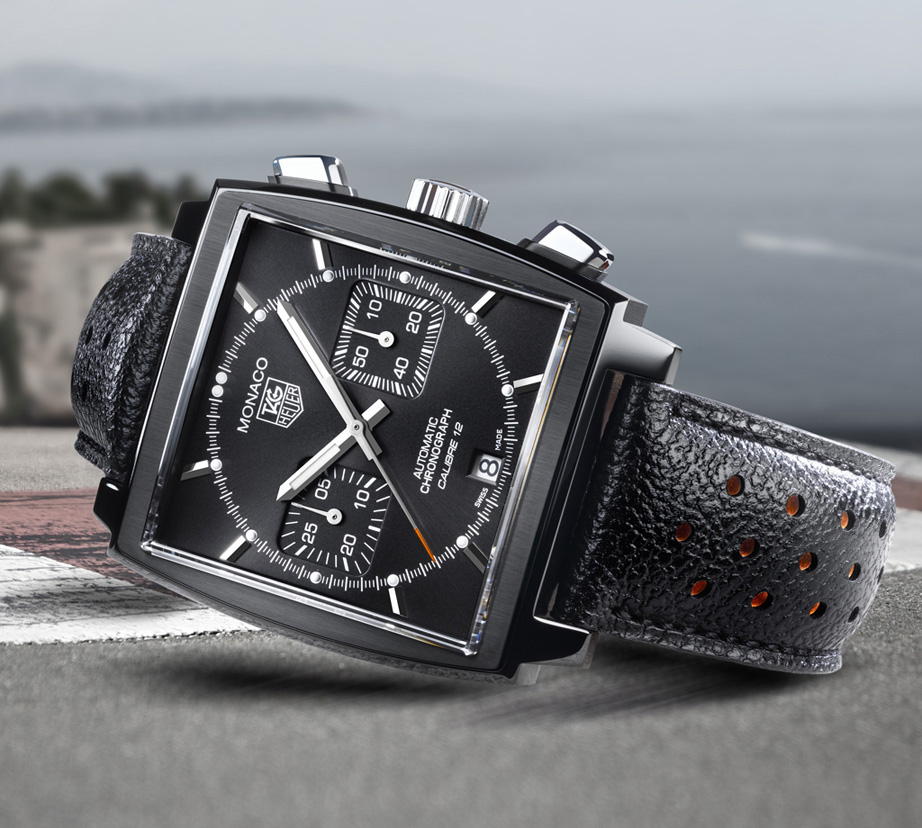 Luxury chronograph close-up